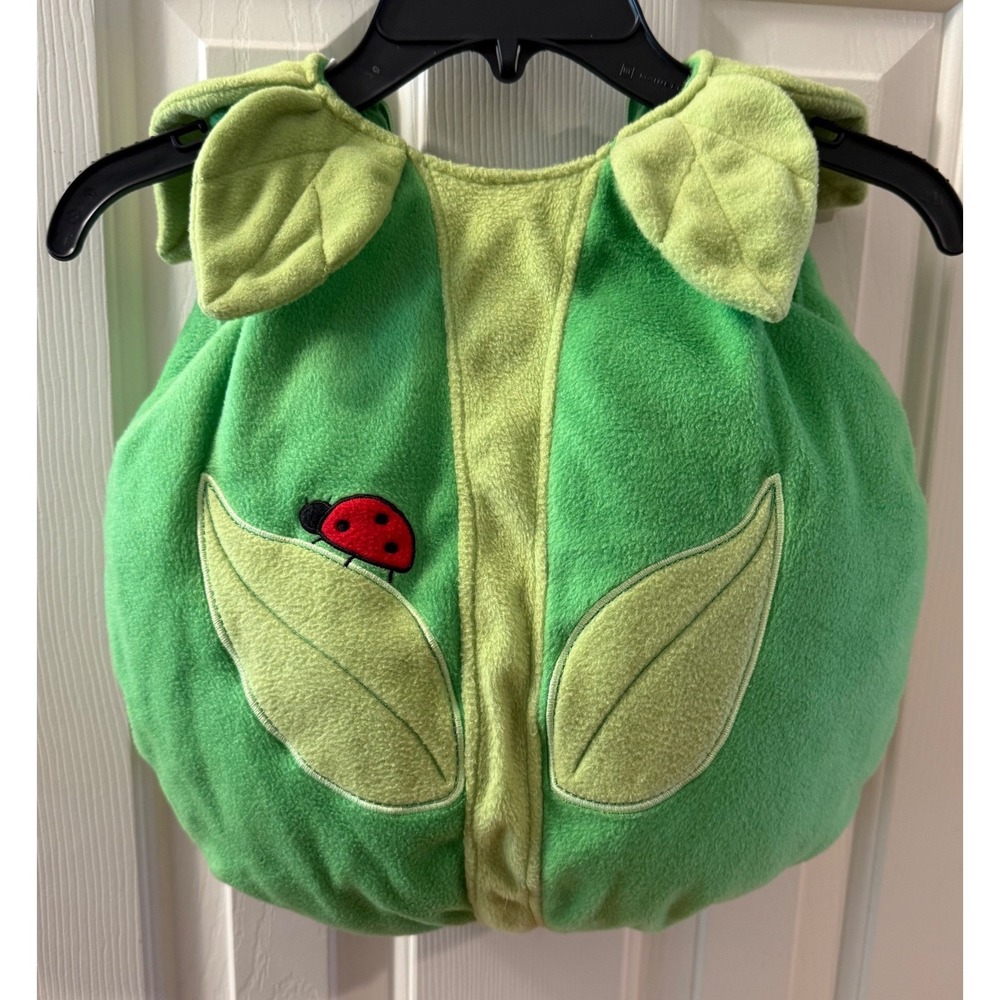 The Childrens Place Baby Green Leaf Ladybug Fleece Halloween Costume 0-6 Months